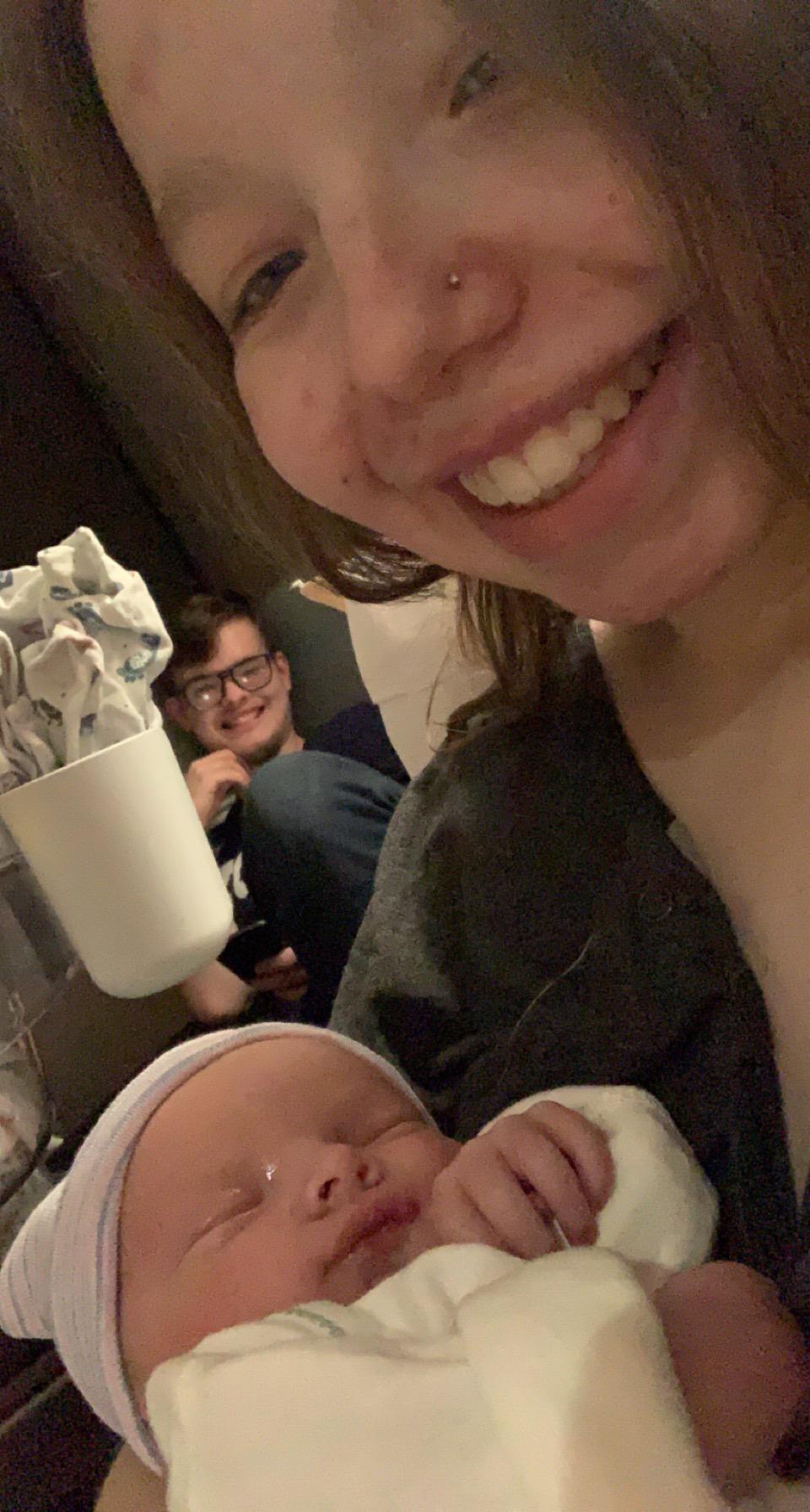 The day we became “mom and dad”!