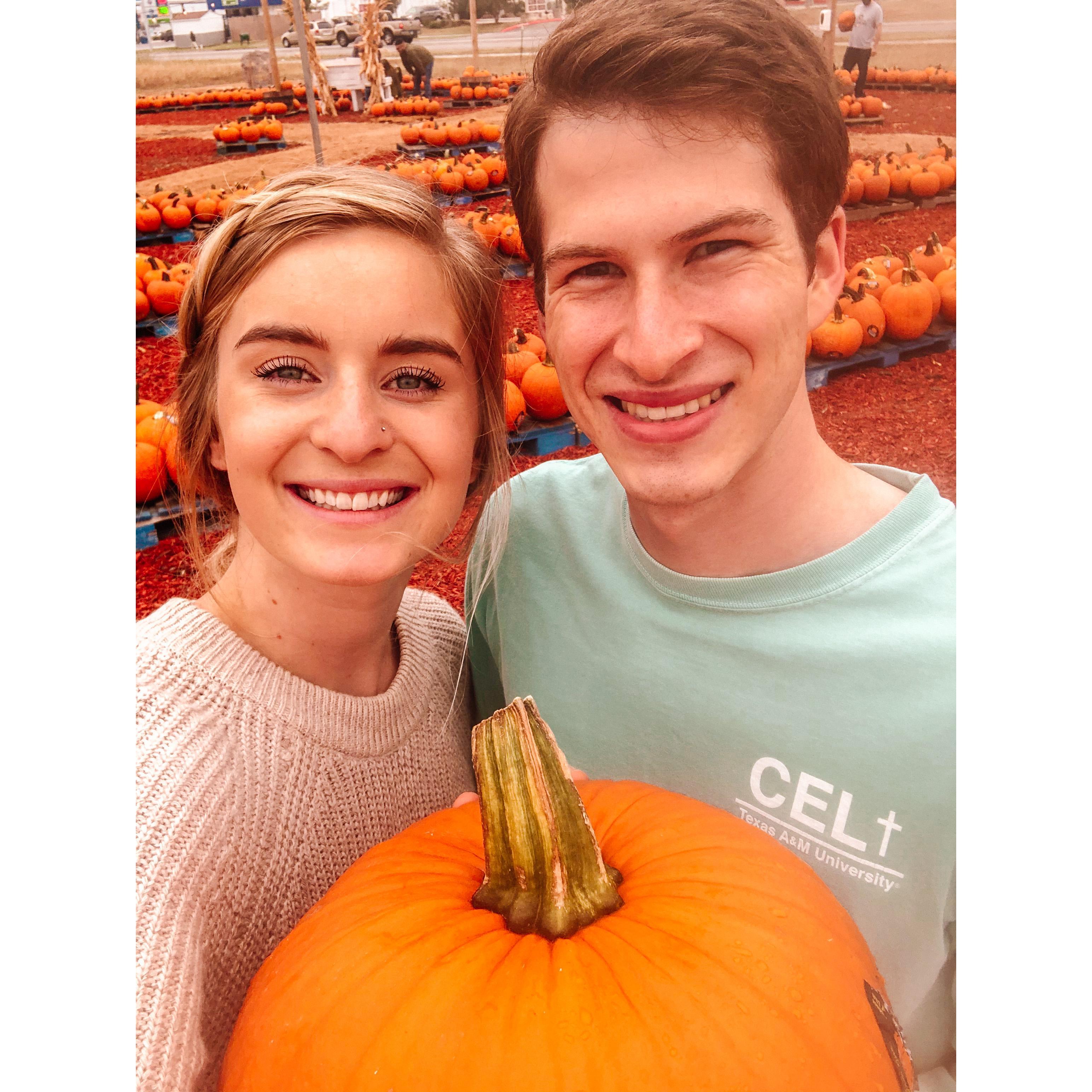 The day we "officially" began dating (October 17, 2020)