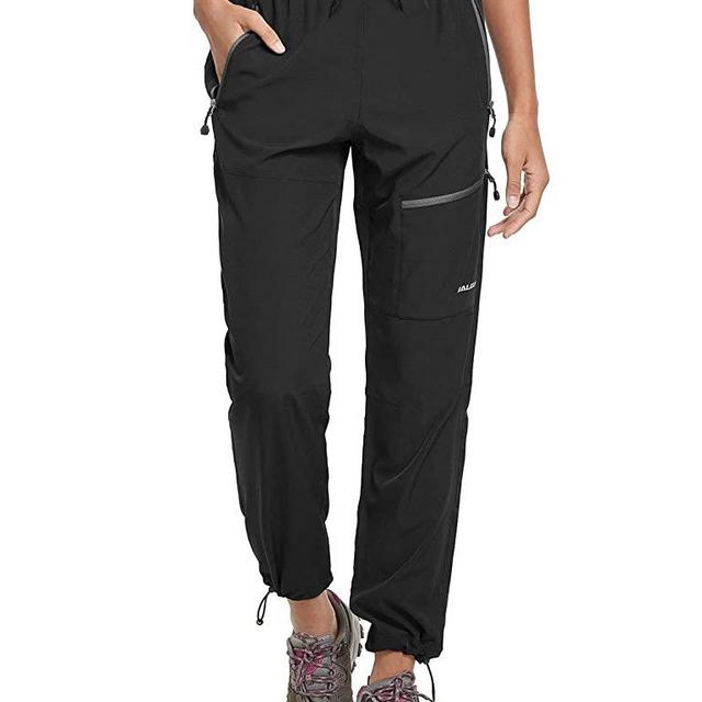 BALEAF Women's Hiking Cargo Pants Outdoor Lightweight Capris Water Resistant UPF 50 Zipper Pockets