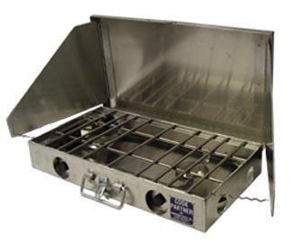 Partner Steel 22" 2 Burner Propane Stove with Windscreen
