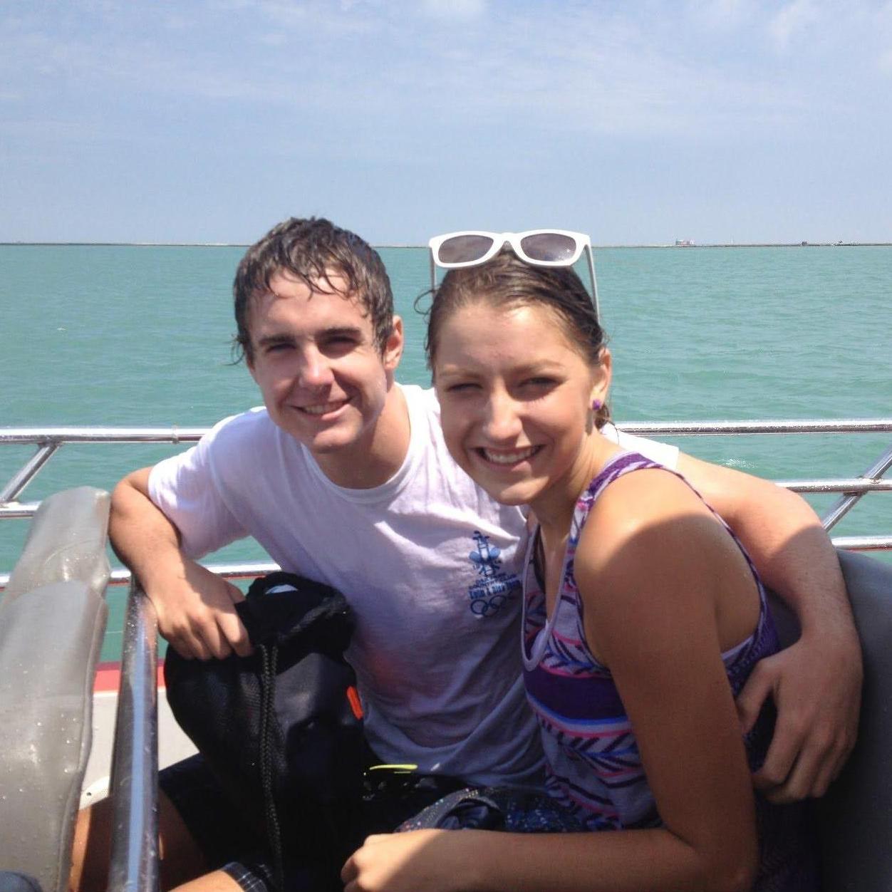 One of our first ever dates at Navy Pier on the SeaDog!