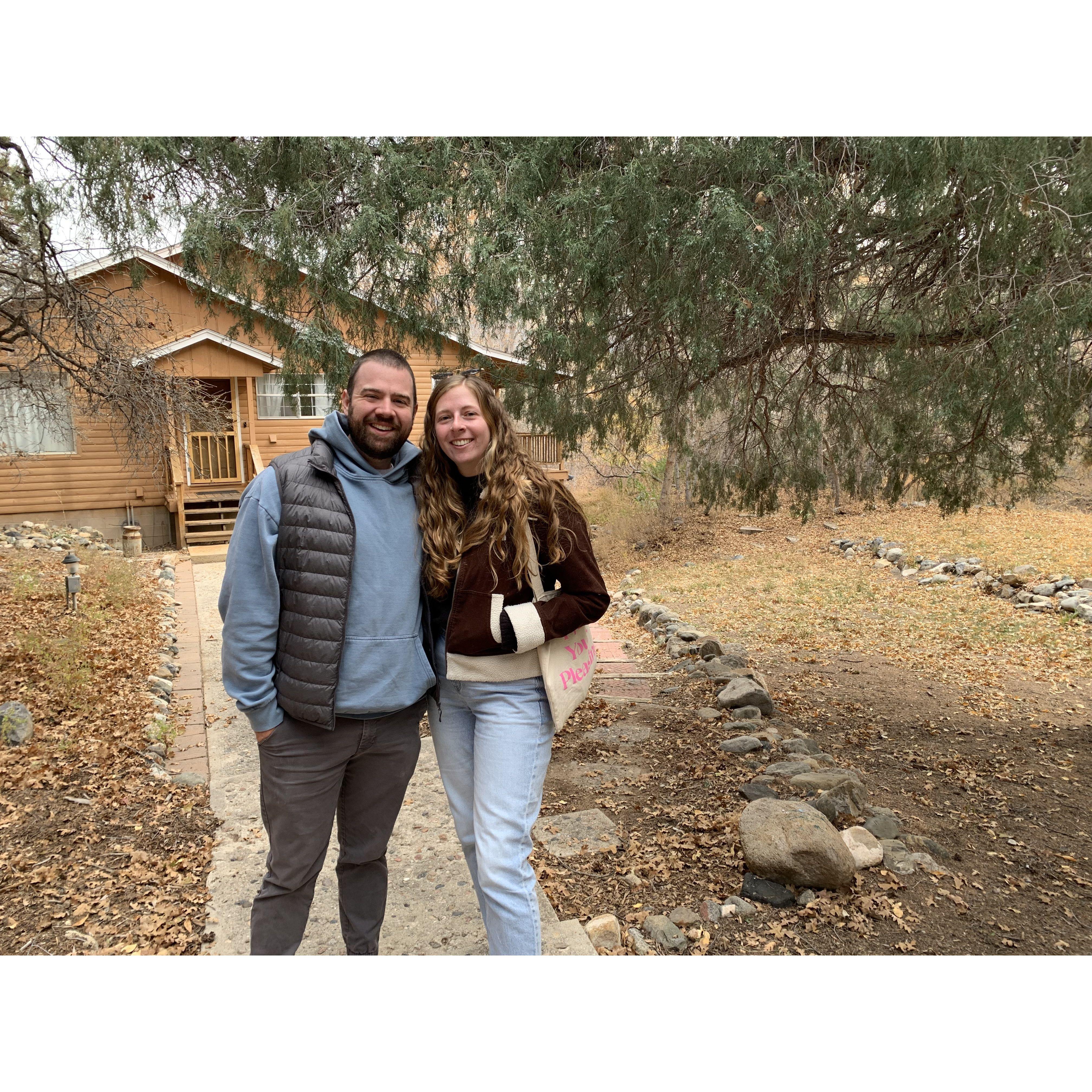 At The Creek House! Max's parents bought a beautiful home in Howard, CO just 45 minutes from us in Canon City. We love visiting and having weekend getaways!