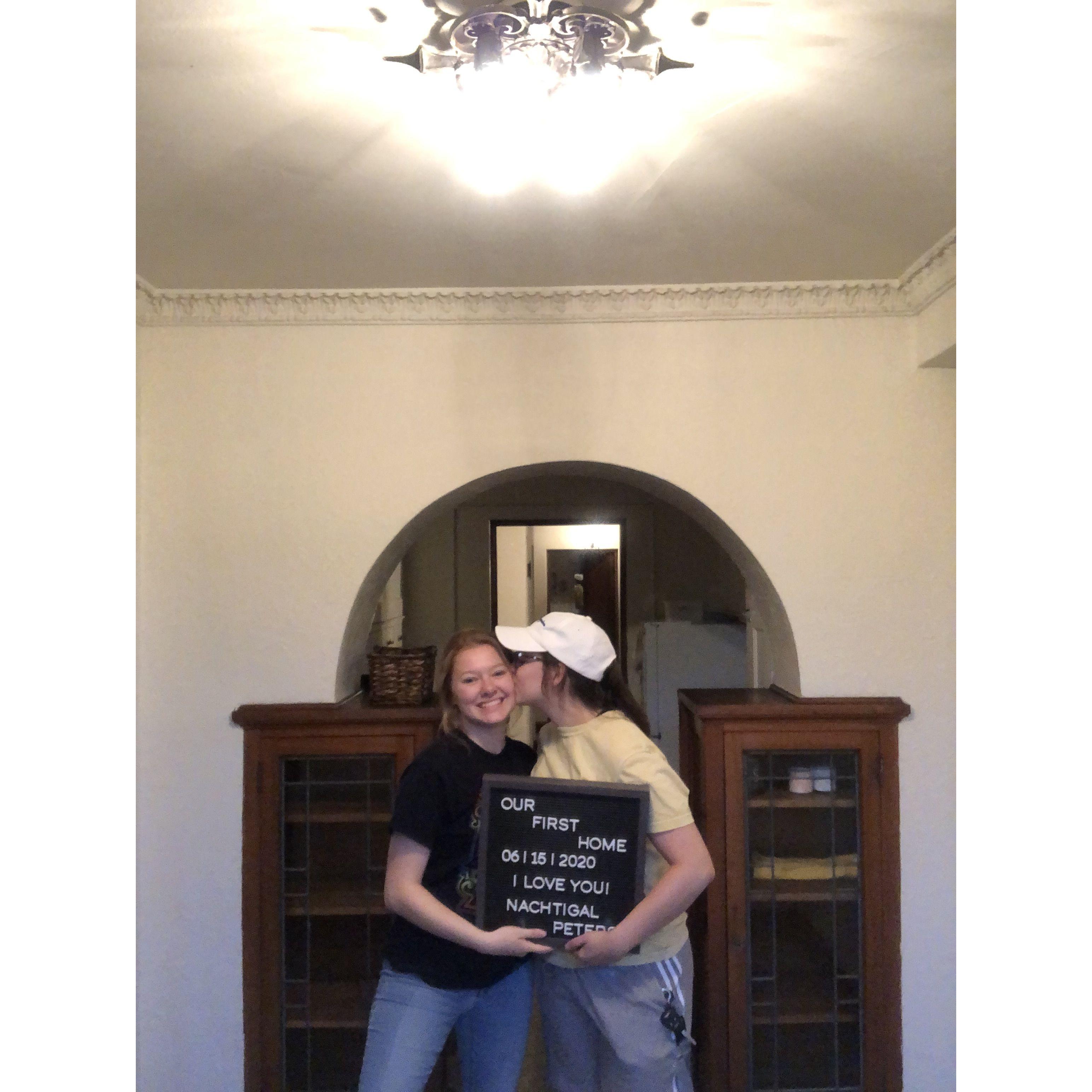 Our first apartment together!