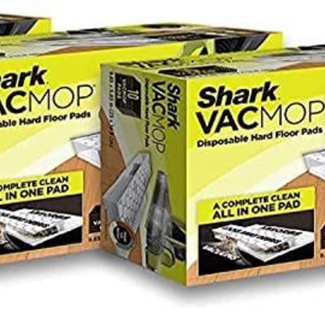 Shark VACMOP Disposable Hard Floor Vacuum and Mop Pad Refills, Hardwood Floor Mop Pad, Shark Hard Floor Pads (40 ct.)