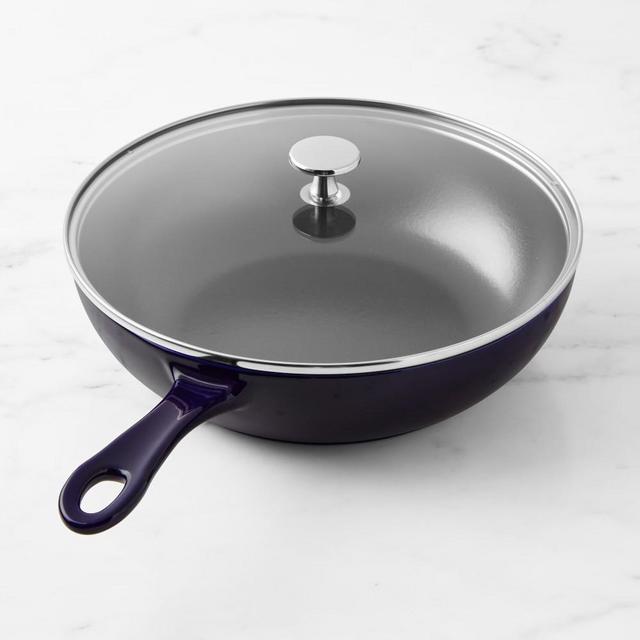 Staub Enameled Cast Iron Daily Sauté Pan, Sapphire