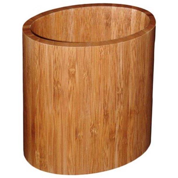 20-2063 Oval Bamboo Utensil Holder