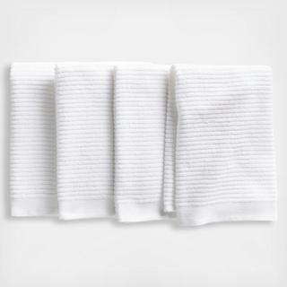 Ribbed Bar Mop Organic Cotton Dish Towels, Set of 4