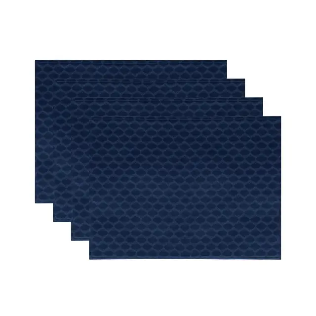 Lenox Olivia Placemats, Set of 4 - Navy - 13x19