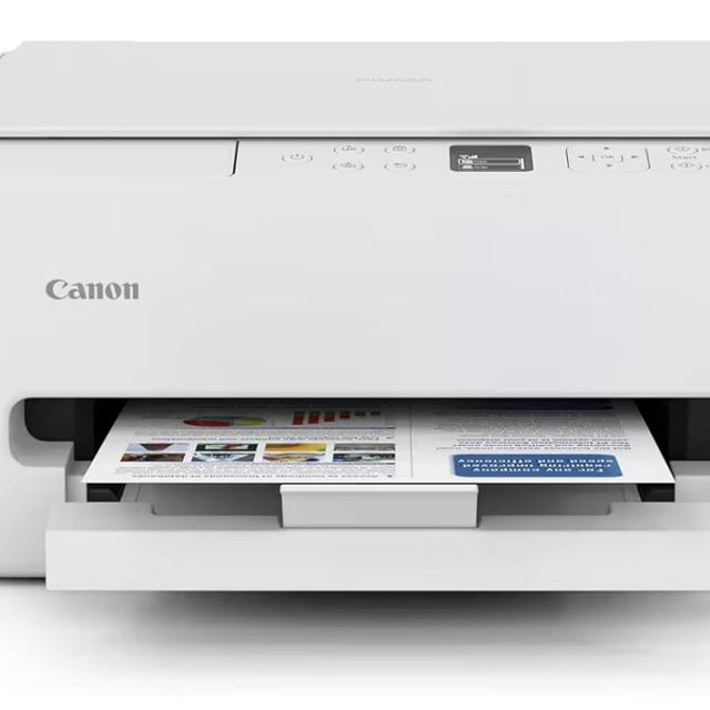 Canon PIXMA TS6520 Wireless Color Inkjet Printer Duplex Printing, White – Home Printer with Copier/Scanner, 1.42” OLED Display, Intuitive Control Panel, Compact Design