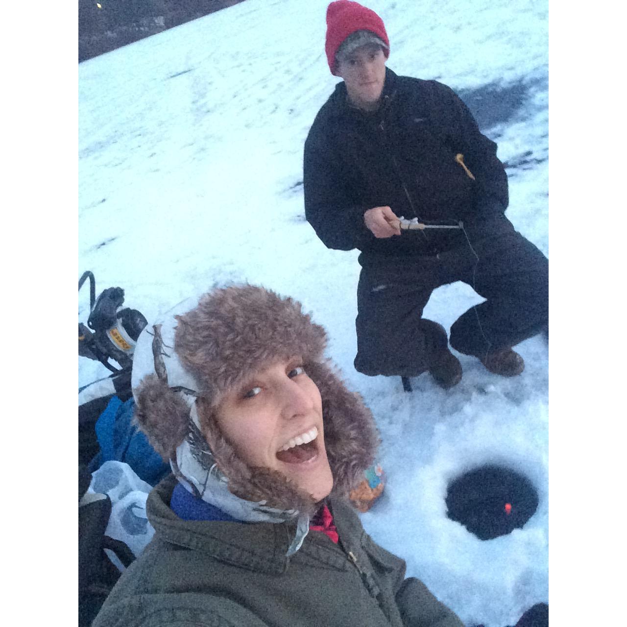 Our first time fishing together. (Dec 18, 2018)