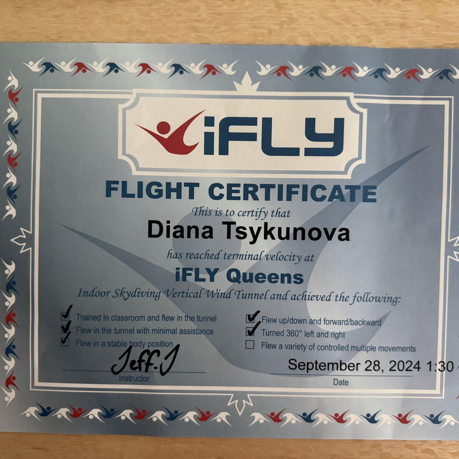 We're certified flyers!