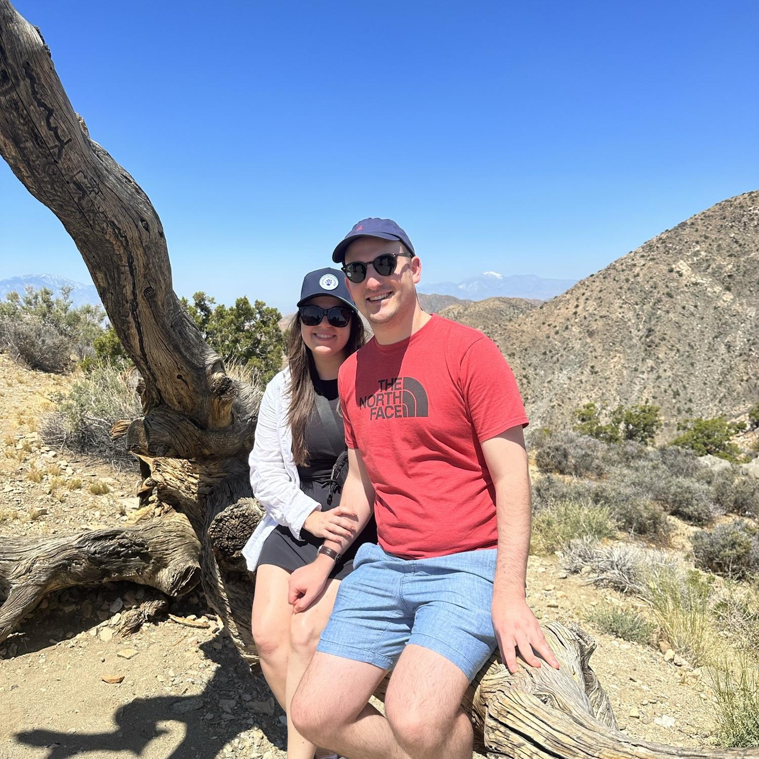 Hiking in Joshua Tree National Park. June 2023