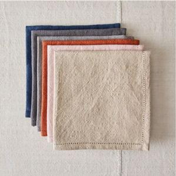 Five Two Everyday Cloth Napkins, 100% Cotton, Reusable, Warm Set