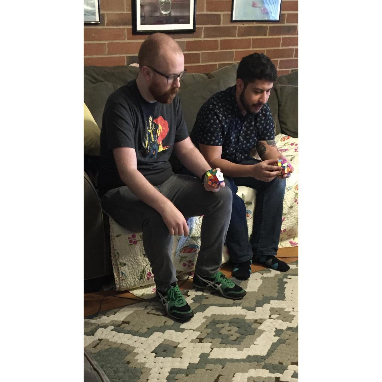 Meet Sarah's brother, Drew! He has always been her model for what a loving man looks like, so he's her hero. Ricky is learning his cool Rubix skillz at their first Stone family Christmas together.