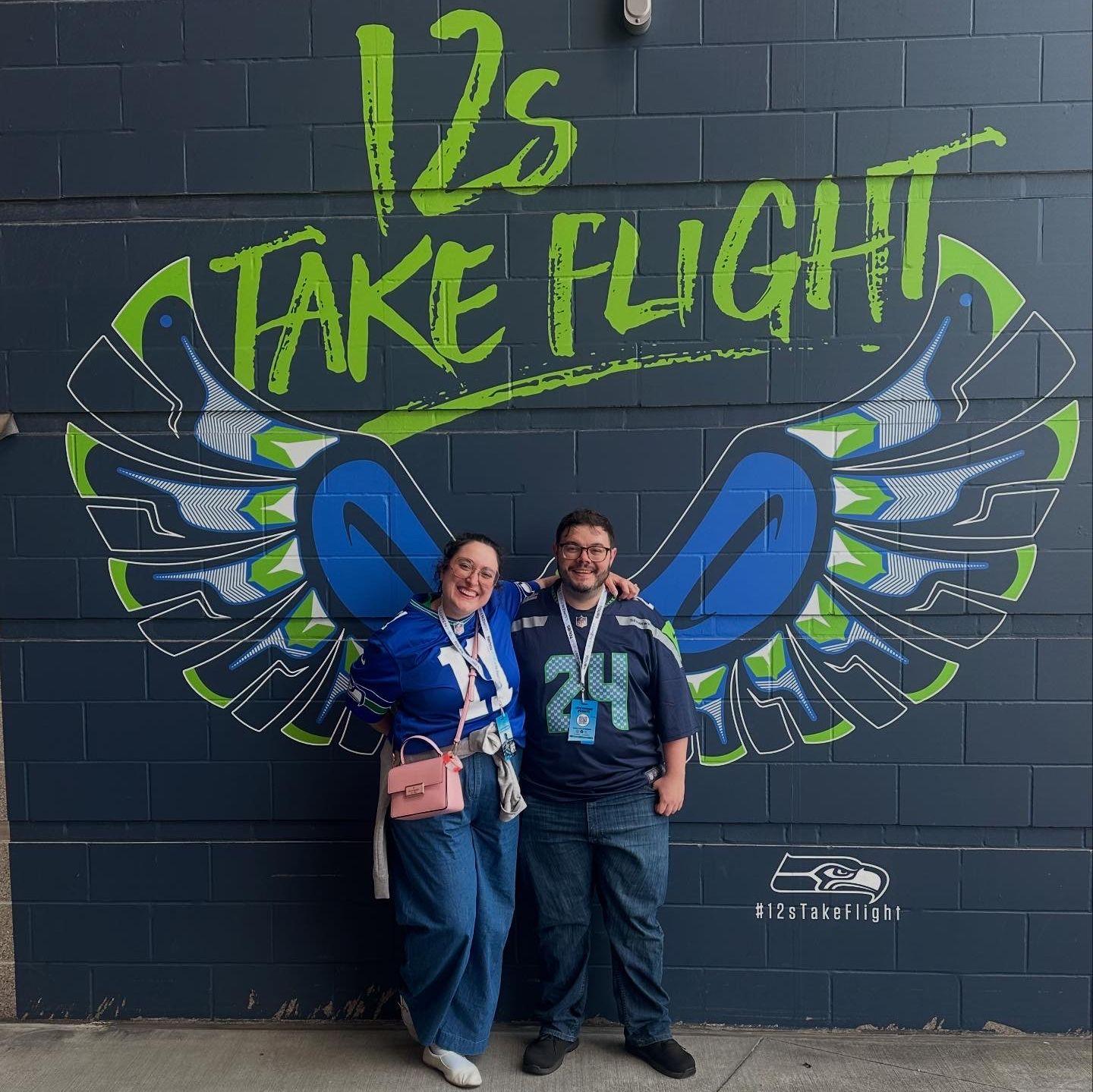 The second best day of Jake's life-- visiting Lumen Field