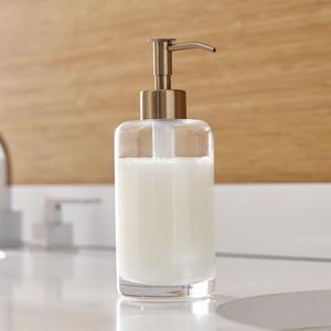 Brass Glass Soap Dispenser