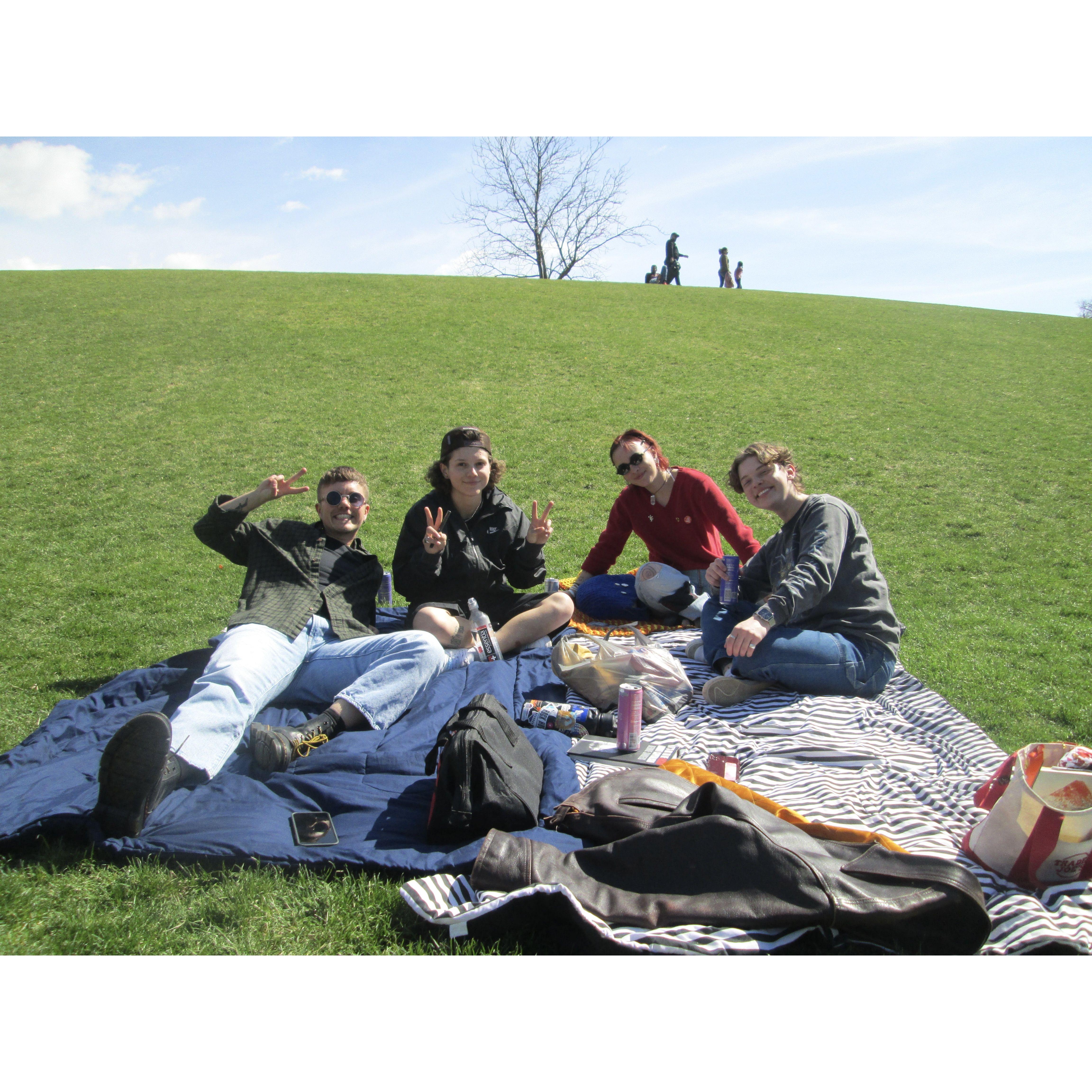 As the weather turned warmer, we spent more and more time outside with our friends.