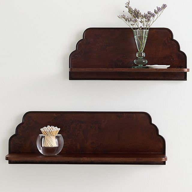 Betti Wood Scalloped Shelf