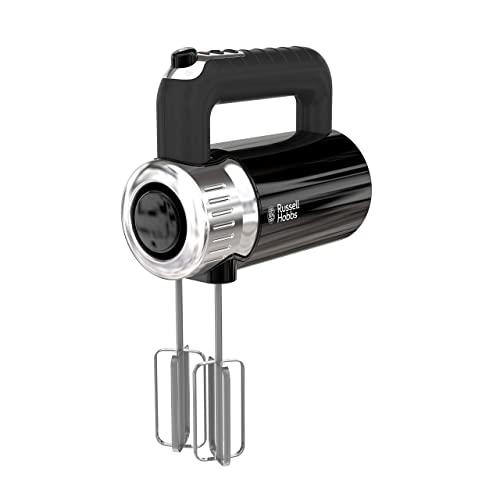 Remington Russell Hobbs MX3100RDR Retro Style Hand Mixer, 4 Speeds + Turbo Boost, Black