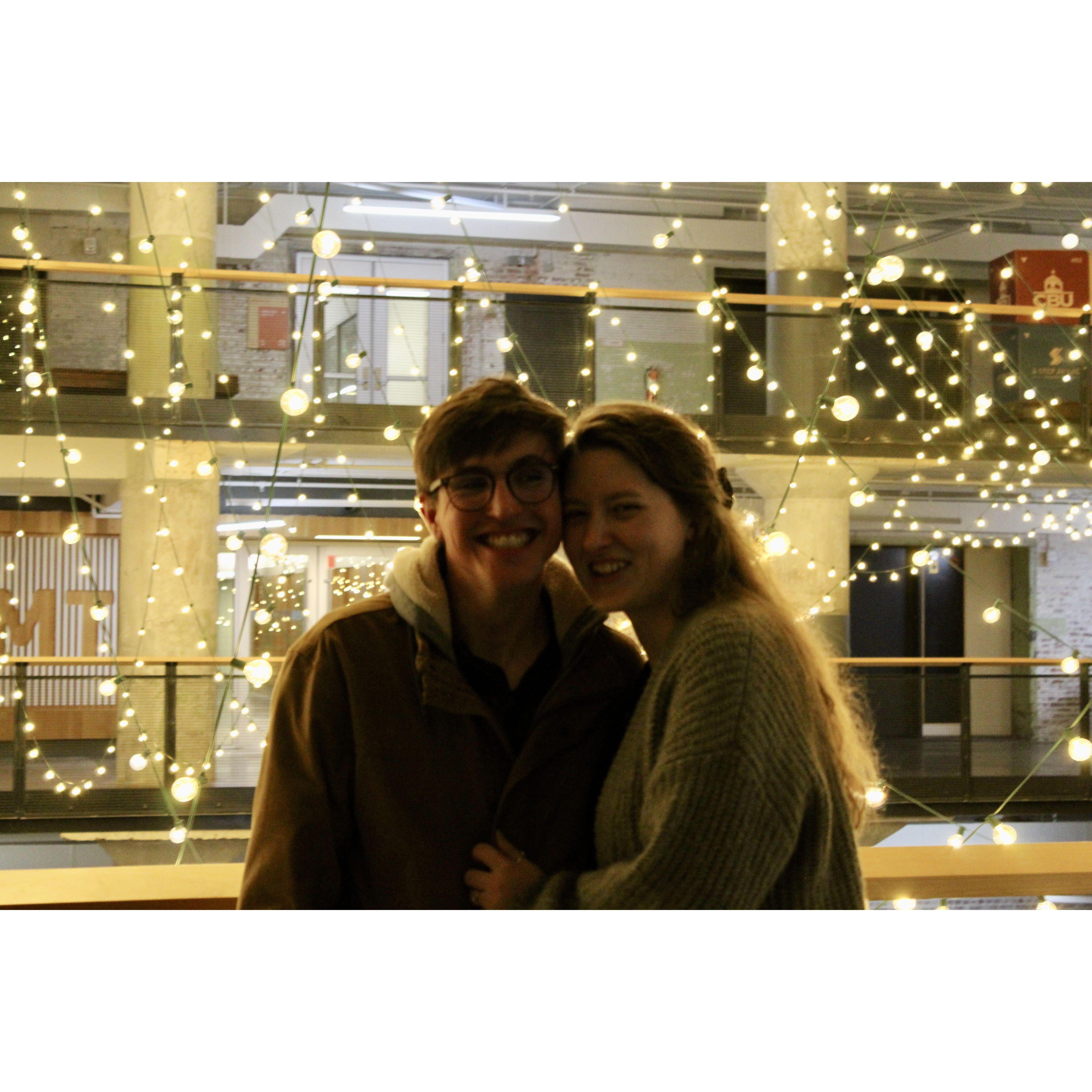 This is one of my favorite photos. It was just after Lucas proposed.