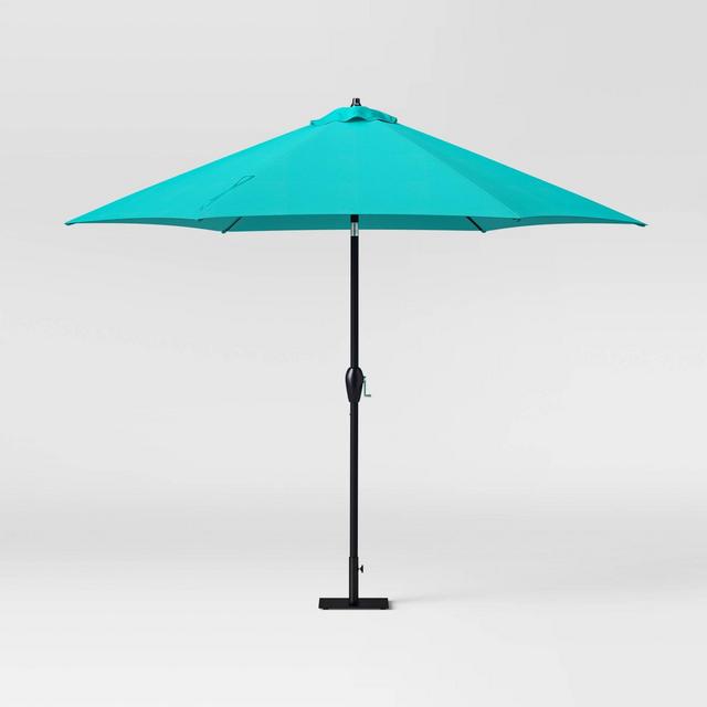 10' Patio Umbrella DuraSeason Fabric™ Turquoise - Threshold™