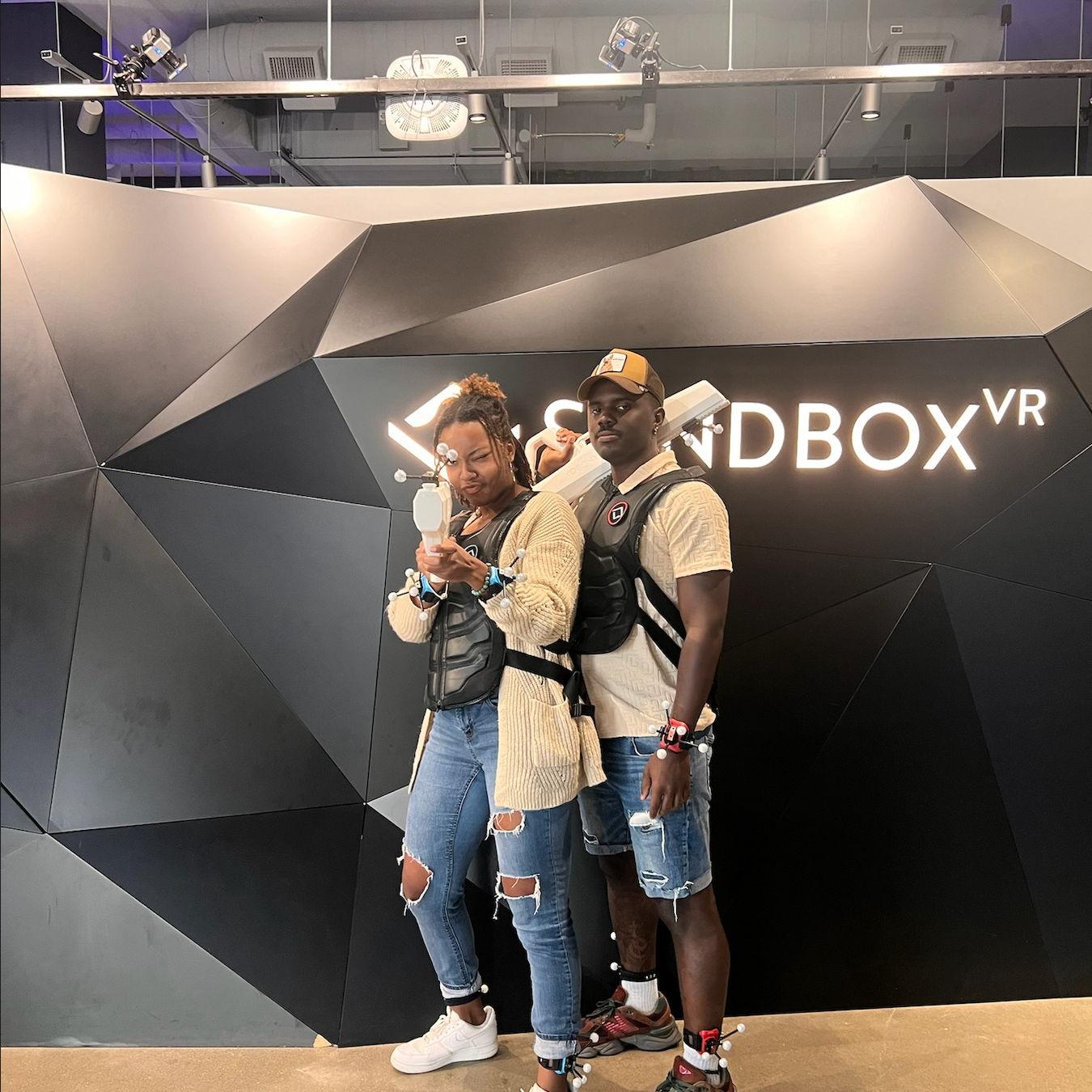 VR world, real love:
Saving the world in VR and taking down zombies, because teamwork makes everything better.