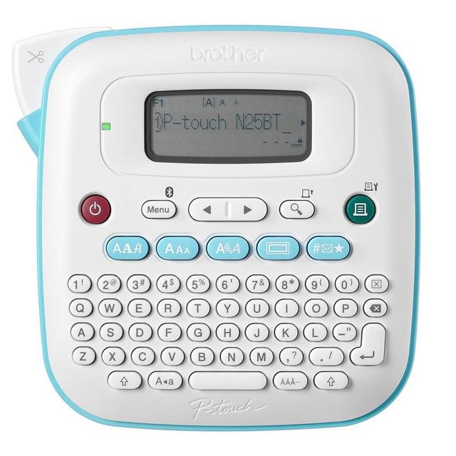 Brother P-Touch PT-N25BTV3 Personal Connected Label Maker, Bluetooth, Free Design&Print2 app, Portable, Handheld, 3 Sample Label Tapes Included, Prints on P-Touch Btag ~½” (12mm) Wide Tapes
