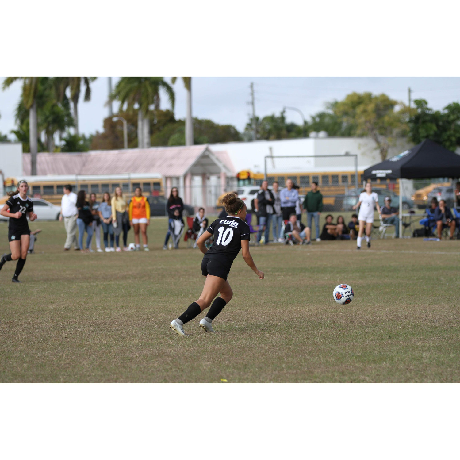 Bianka playing soccer in high school!