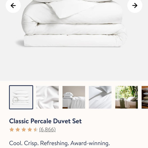 Classic Percale Duvet Cover