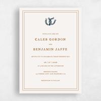 Beige Wedding Invitation - Marana Portrait