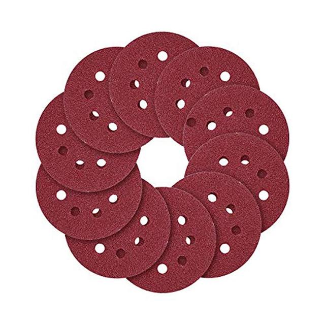 5-Inch 8-Hole Hook and Loop Sanding Discs 70PCS, 40/80/120/240/320/600/800 Assorted Grits Sandpaper - Pack of 70