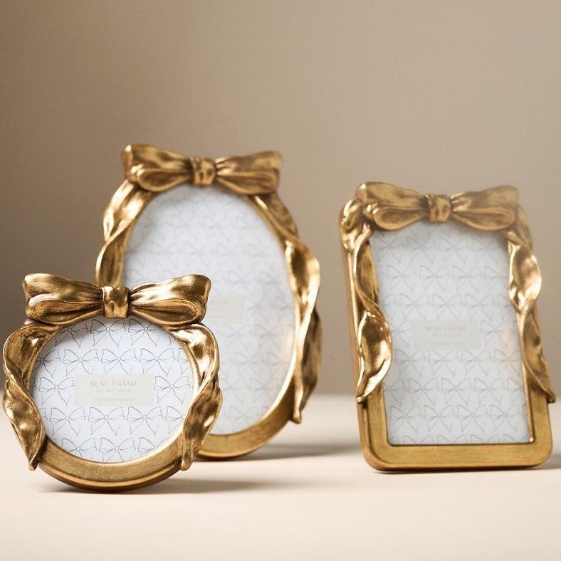 Beau Bow Gold Picture Frame