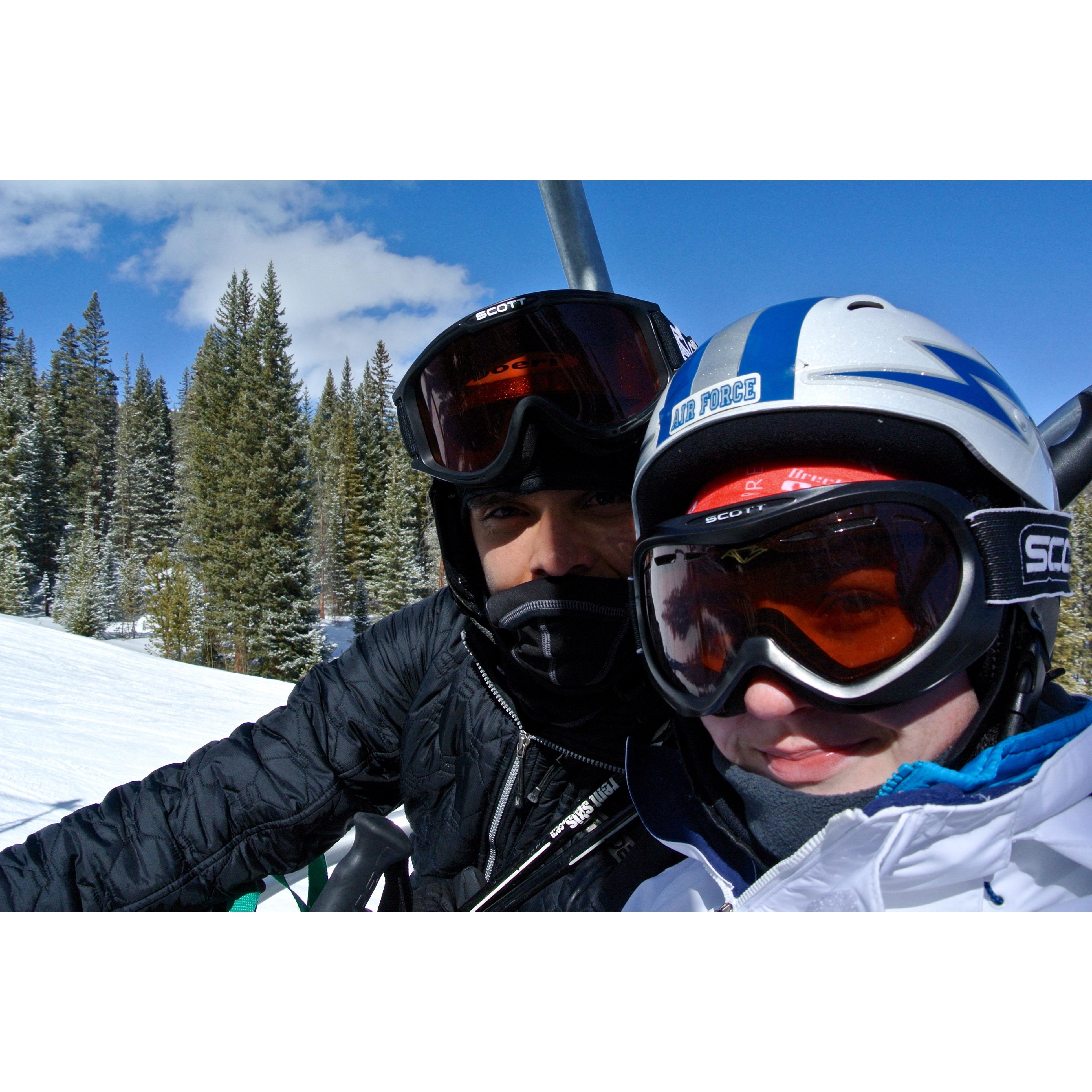 Hitting the slopes, Braton's 1st time skiing