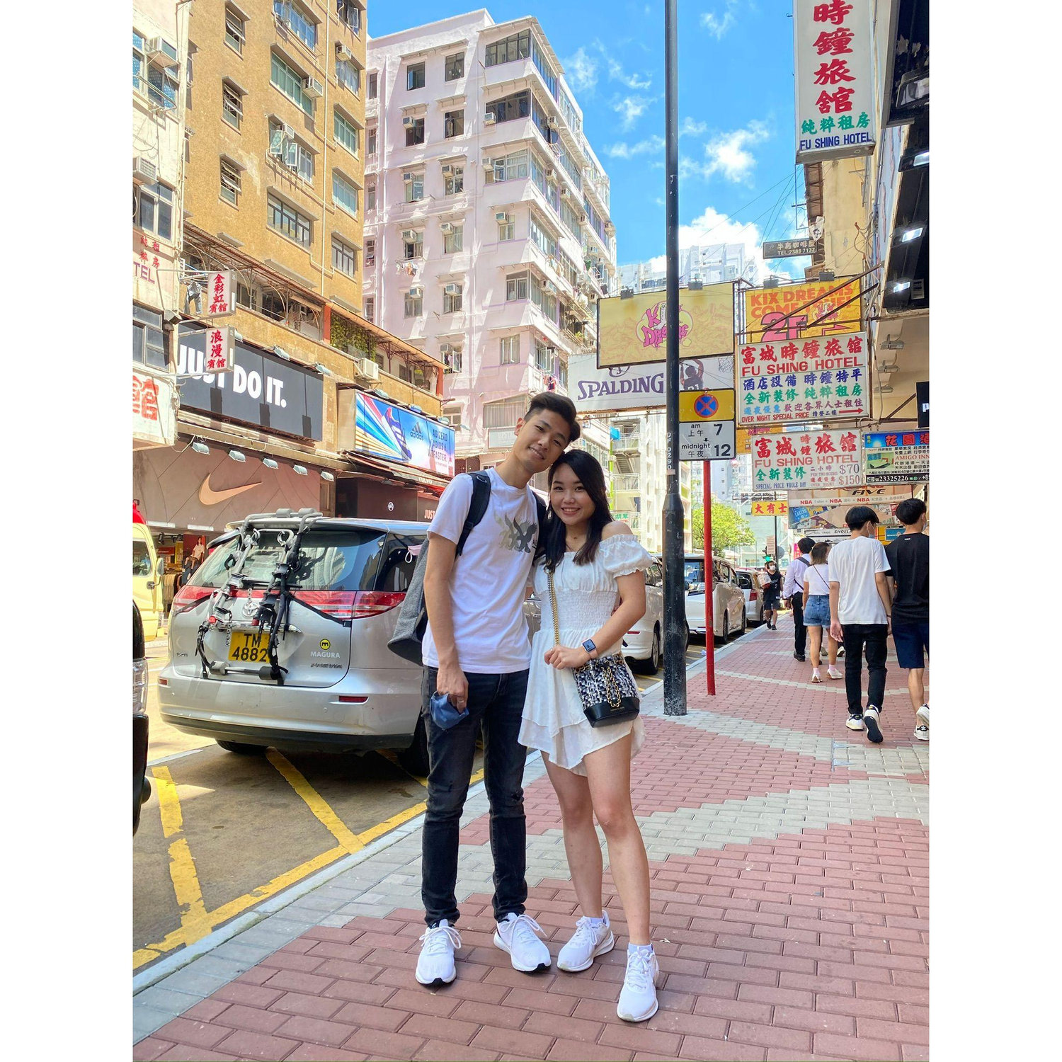 It was Grace's first time in HK after 1 year of not seeing each other (during covid)