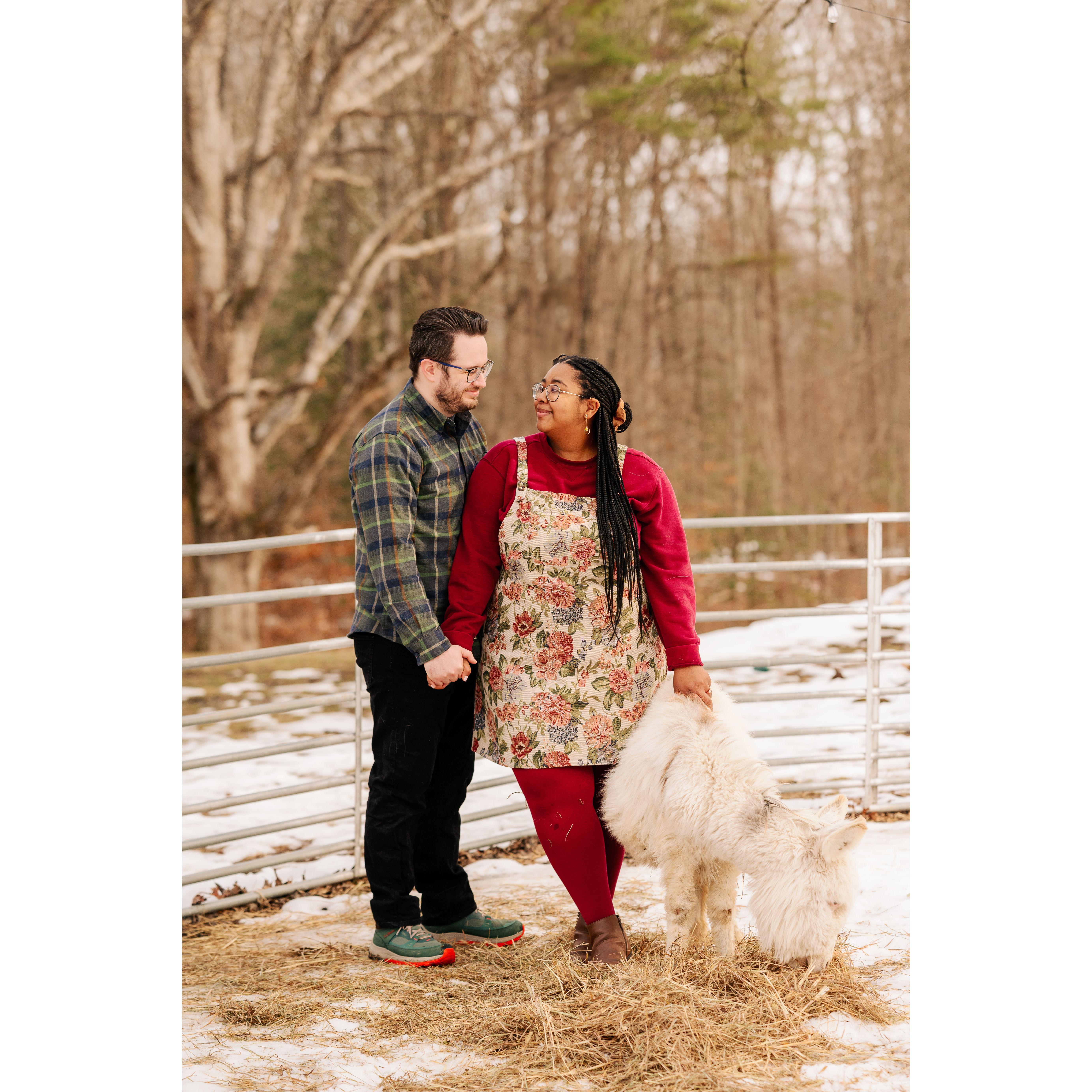 Matt & Cierra with Mr. Buttons.