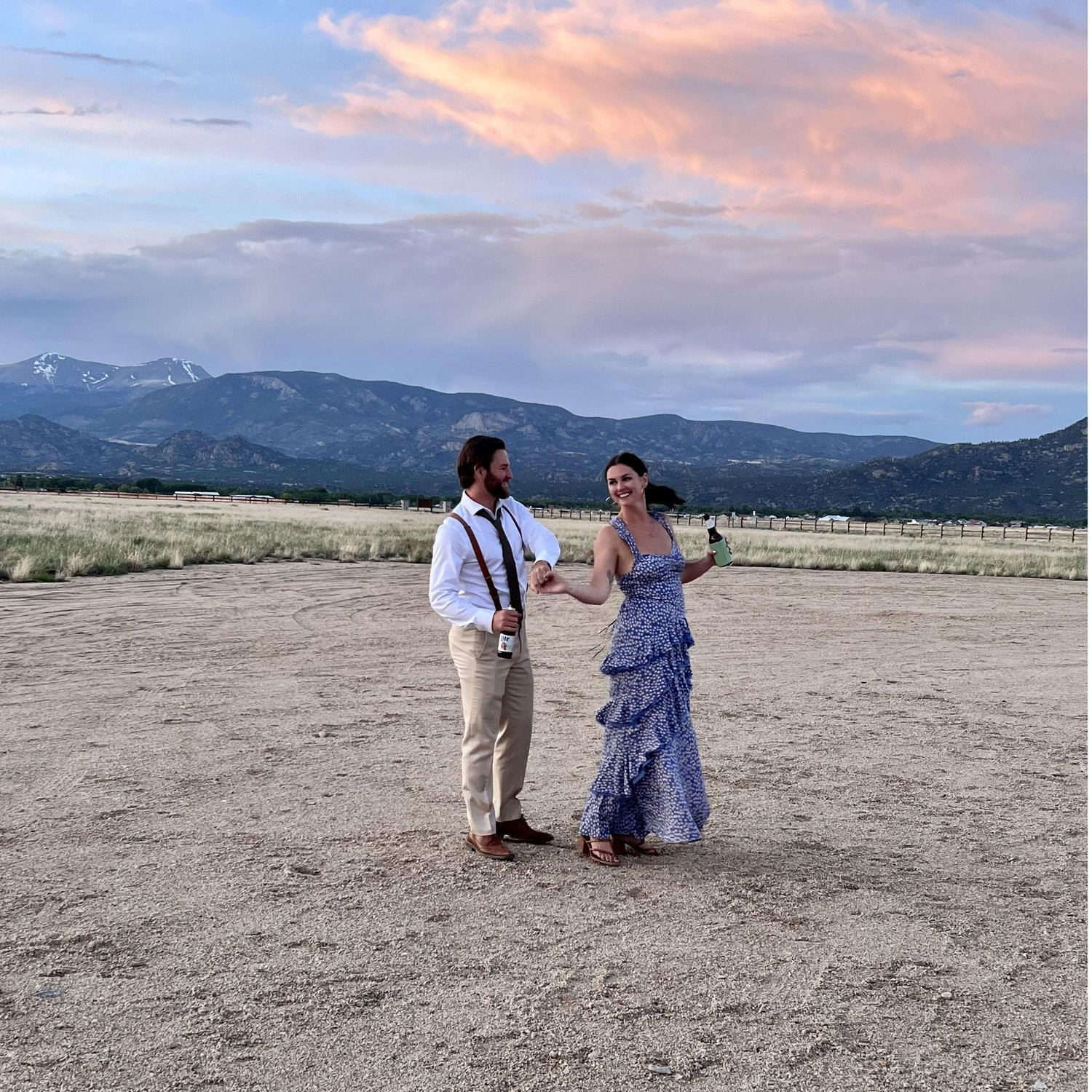 Summer of 2023, dancing the night away at Matt & Maddie's Colorado wedding.