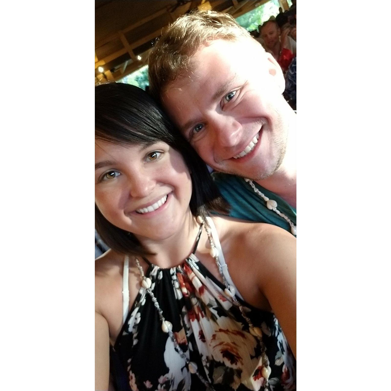 Bry's first luau in Kawaii!