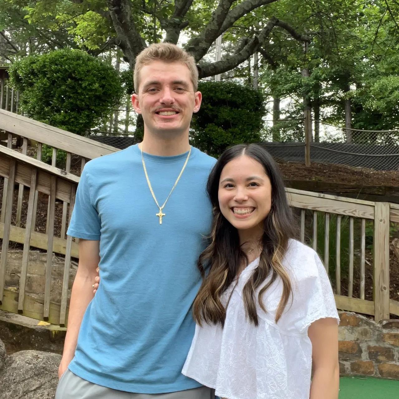 Our first mini-golf date! We pretty much had the whole place to ourselves.
