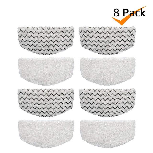 Bonus Life Steam Mop Pads for Bissell Powerfresh Steam Mop 1940 Replacement, 8 Pack