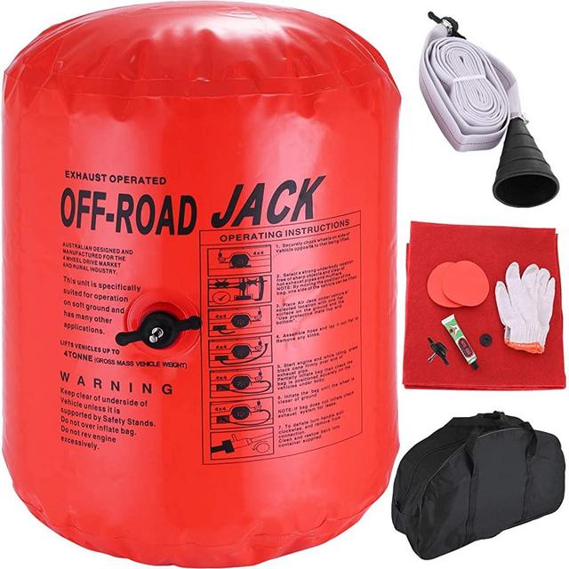 Bestauto 4 Ton Exhaust Air Jack 8800LBS Capacity Inflatable Air Jack Off-Road Exhaust Air Jack Lifting with Bag for Vehicle Car Truck