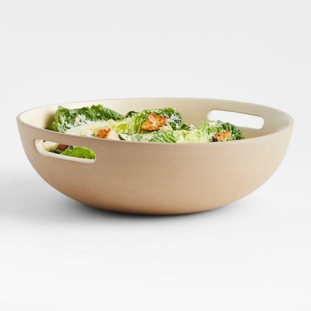 Cae Sal Butter Yellow Stoneware Serving Bowl by Molly Baz