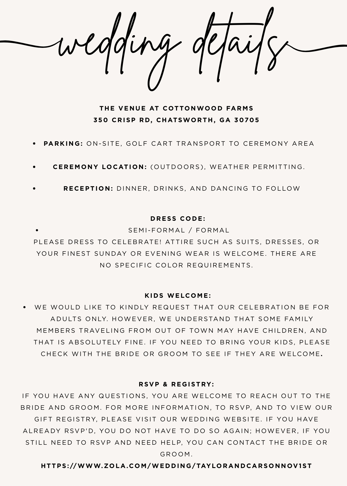 The Wedding Website of Taylor Thomas and Carson Johnson