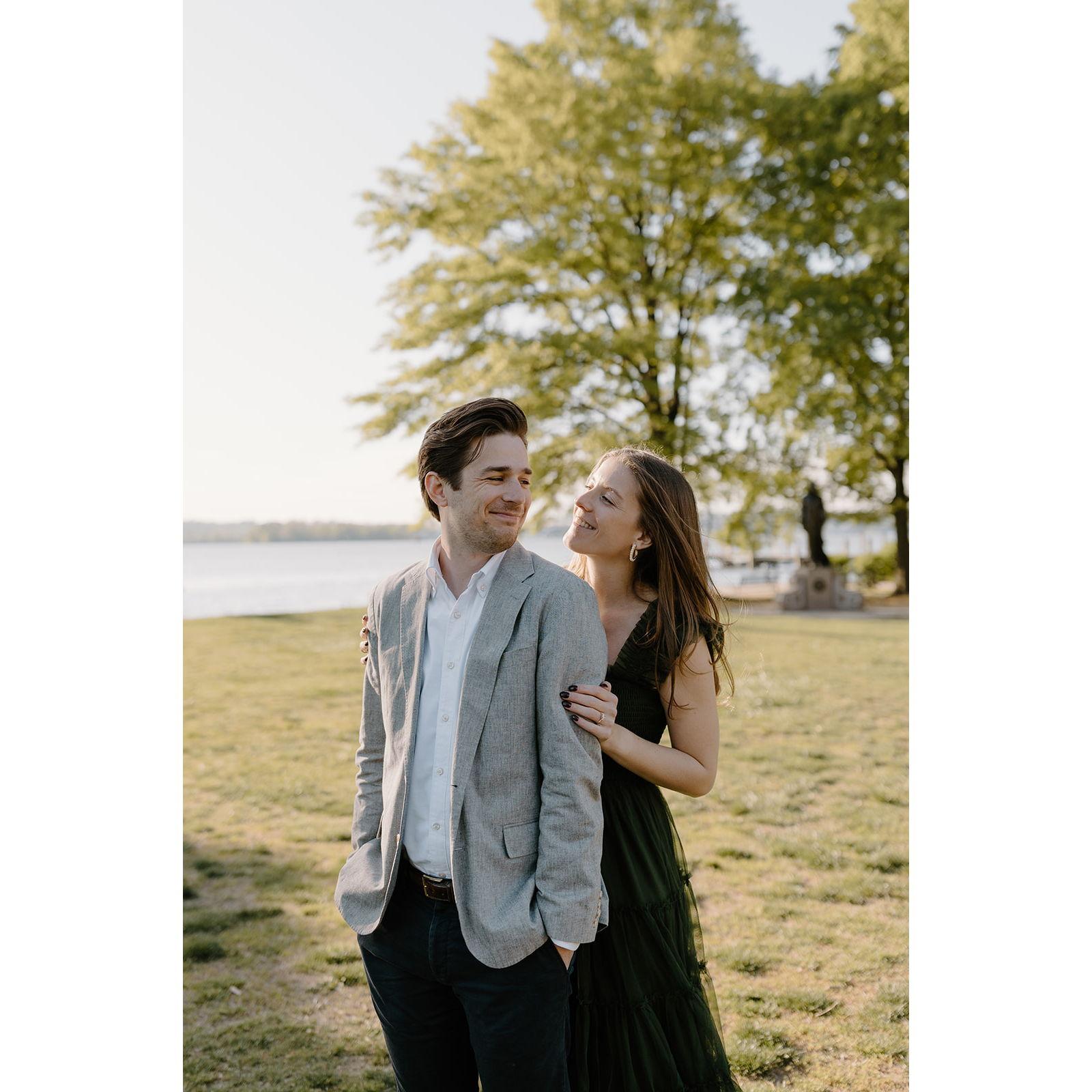 Engagement shoot in Old Town Alexandria - April 2024