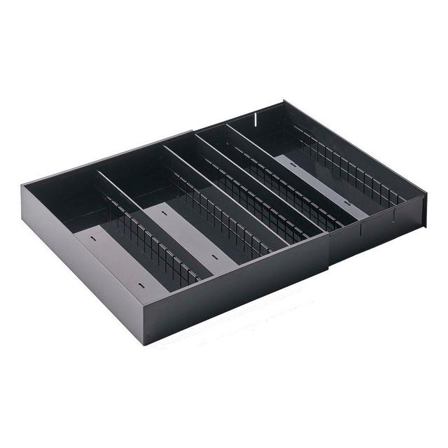 Yamazaki Expandable Cutlery Storage Organizer, Black