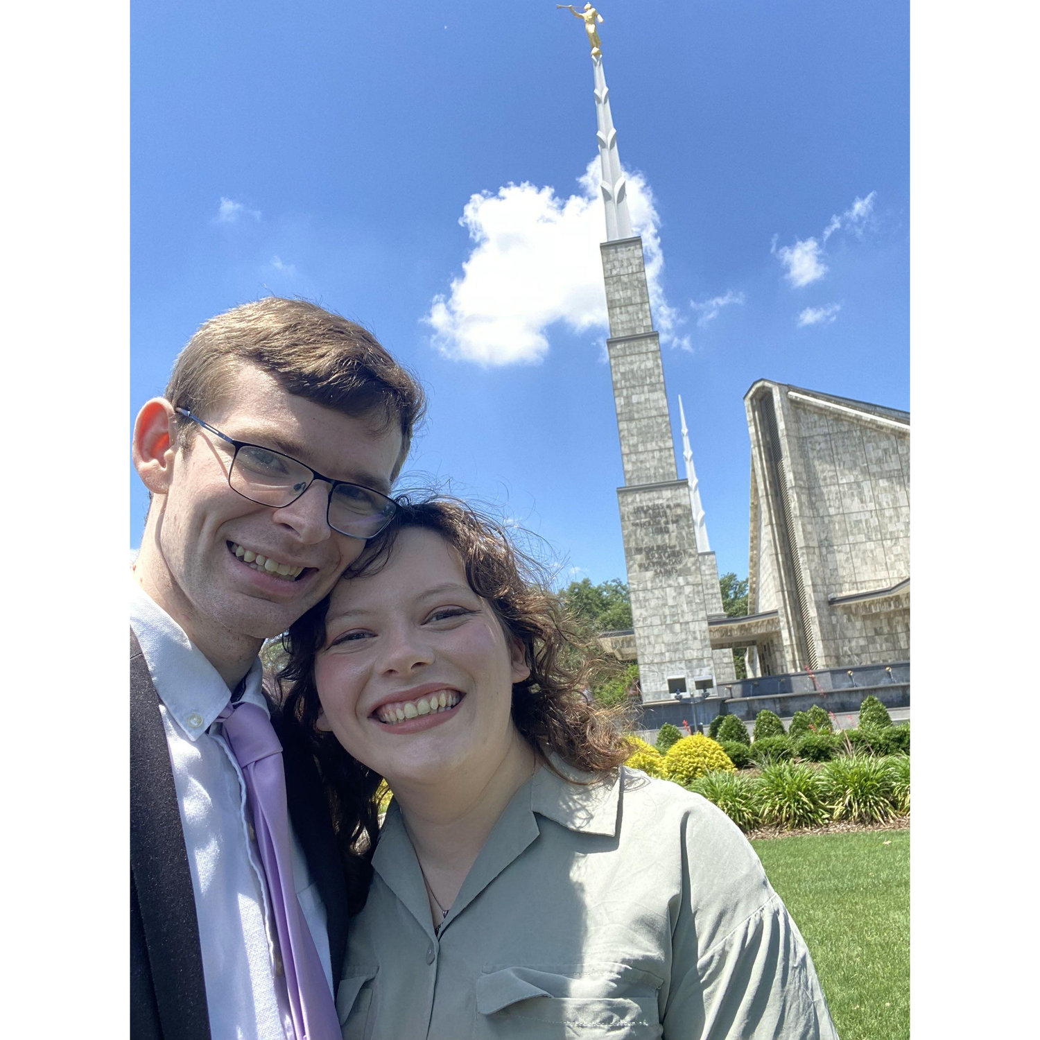 We had just scheduled our sealing appointment! Little did Clara know, Andy was going to propose to her later that afternoon.