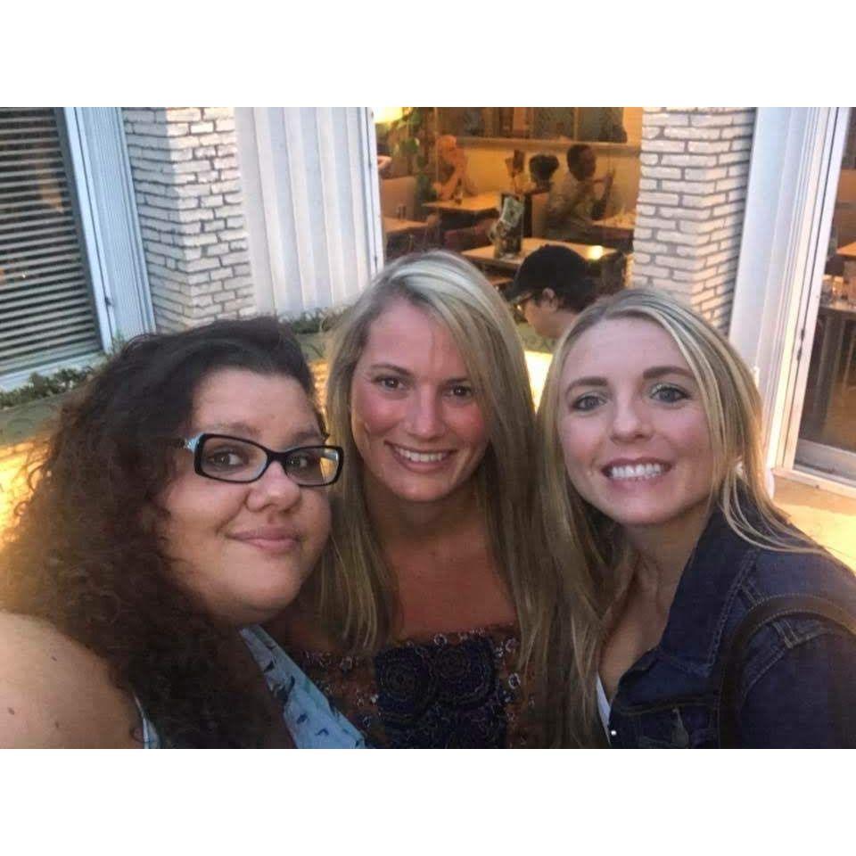 Madison and her sisters, Christina and Serena.
