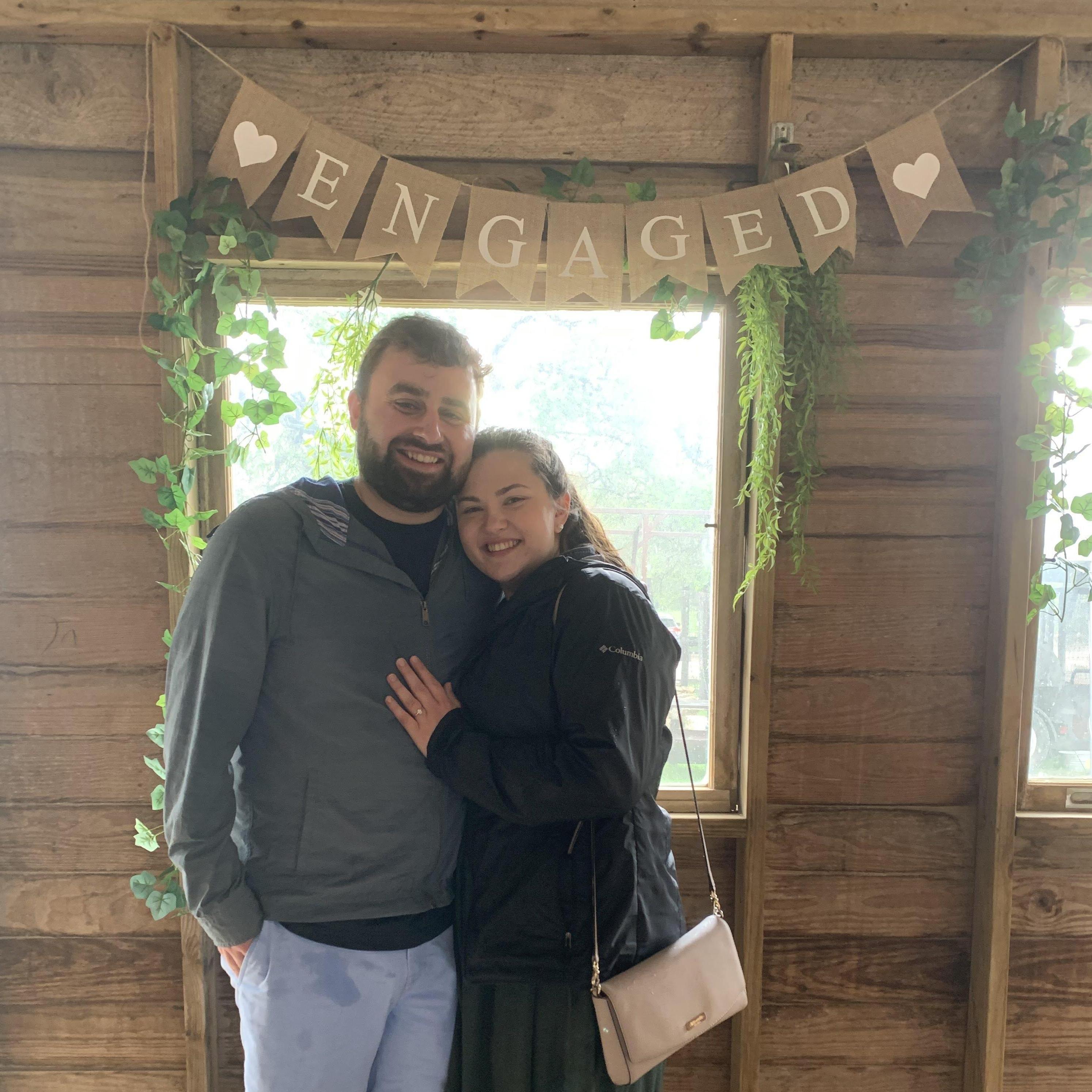 While visiting Matt's sister, Claire, in Texas, we crashed someone else's engagement party to take this picture!