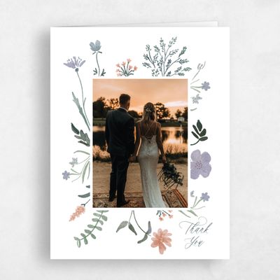 White Boho Wedding Thank You - Valentina Photo