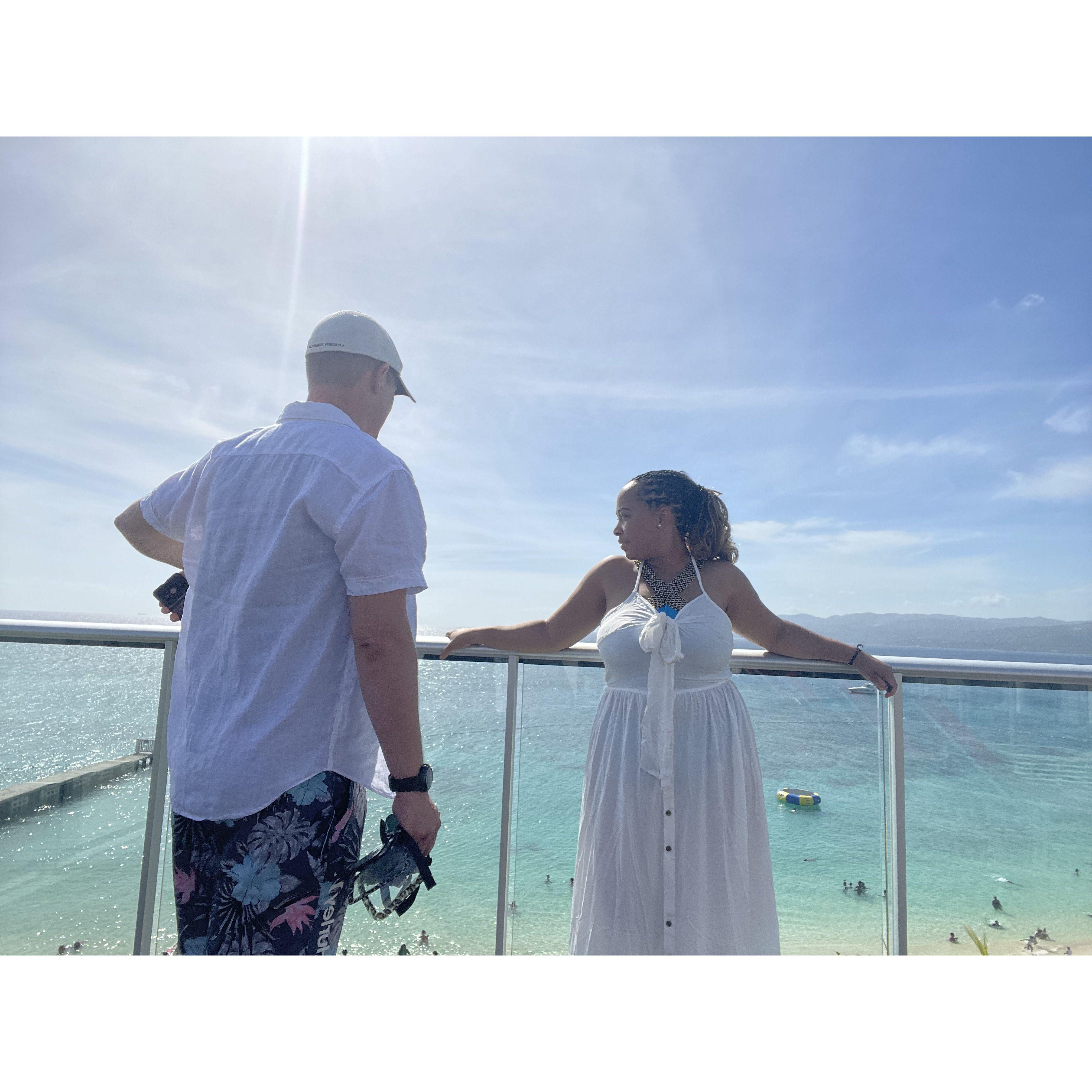 His eyes are as beautiful as the ocean. -Our time away in Jamiaca