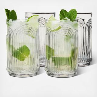 Beau Highball Glass, Set of 4